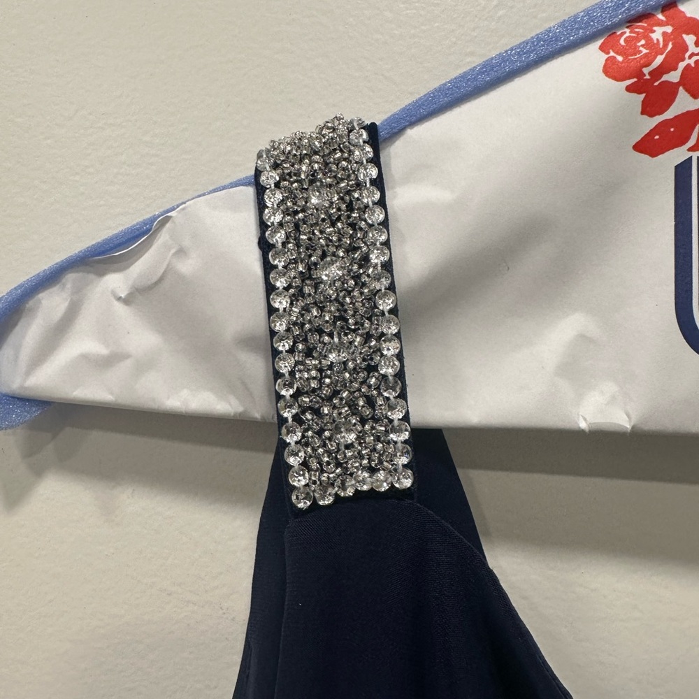 Navy Blue Ralph Lauren Gown - Picture 5 of 10